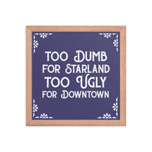 Load image into Gallery viewer, Too Dumb Poster Blue